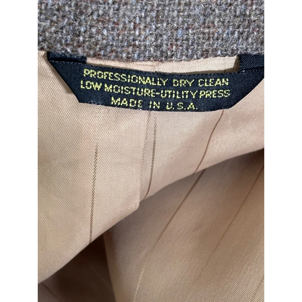 Glenthorne Shetland Wool Blazer Mens Gray Brown Tweed Sport Coat Jacket Heritage